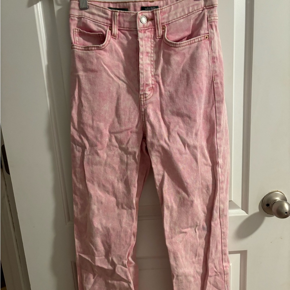 Wild Fable Pink Acid Wash Jeans